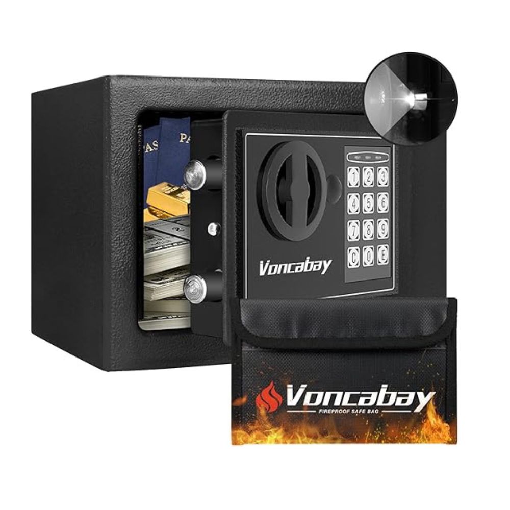 Caja fuerte Voncabay  con sensor de luz 💎💰💵