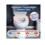 Asiento de inodoro con bidet Mijashy, blanco - Imagen 2