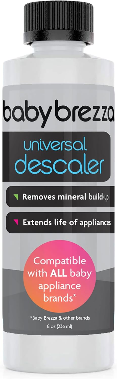 Descalcificador Baby Brezza de 8 oz. Solución universal para Baby Brezza y otros electrodomésticos para bebés.