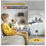 Avión de control remoto RC con luz, vuelo automático, Giro 3D - Imagen 4