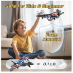 Avión de control remoto RC con luz, vuelo automático, Giro 3D - Imagen 6