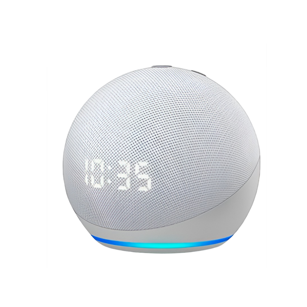 Echo dot Amazon 5º generación con reloj, blanco