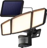 Luz LED con sensor de movimiento para exteriores