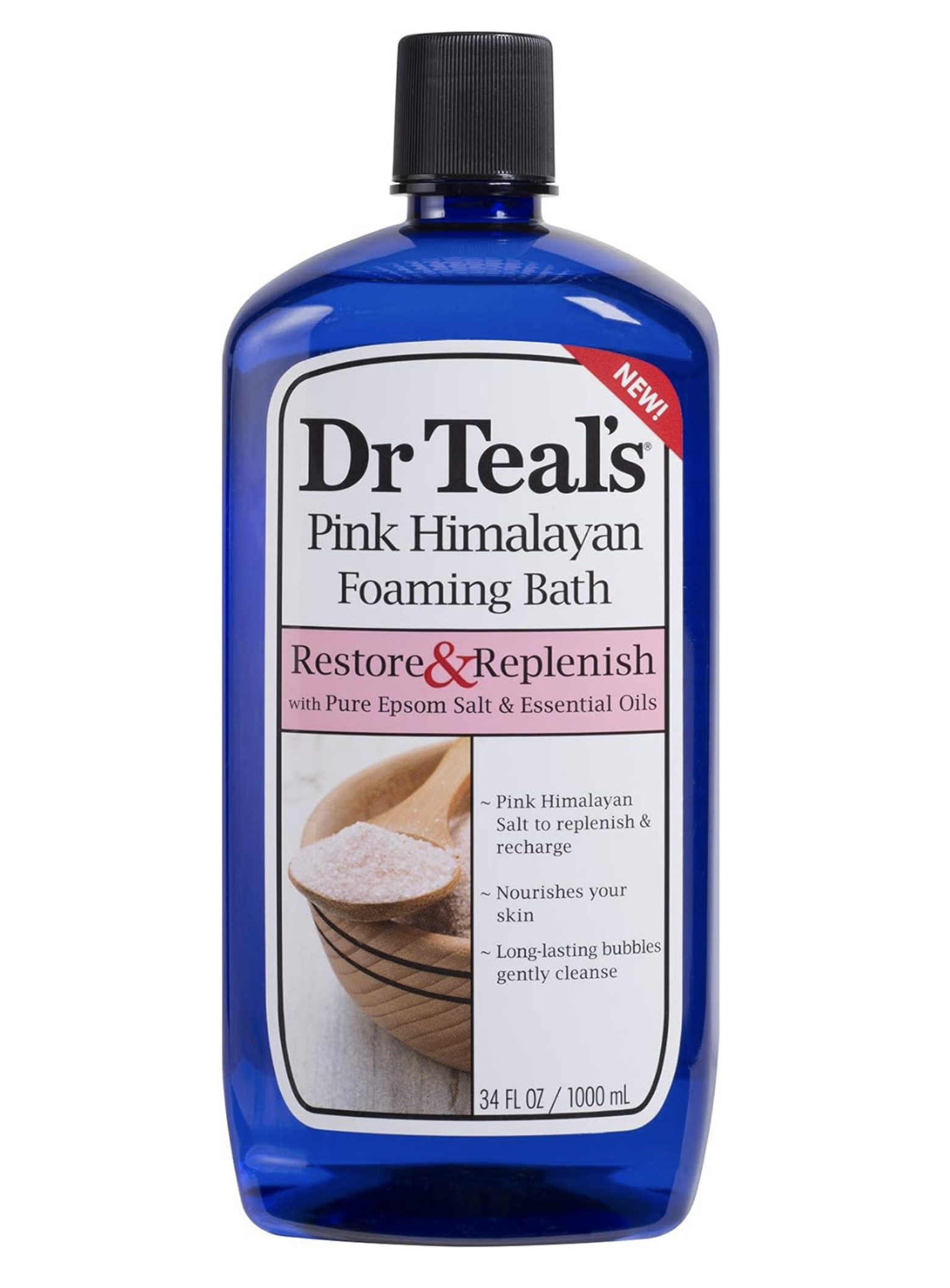 Dr. Teal Jabon Espuma para Bañera Con Sal Rosas del Himalaya