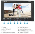 Pyle Cámara y monitor para asistir en el estacionamiento, Negro - Imagen 4