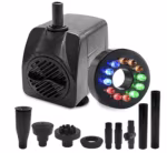 Bomba de fuente (15 W, 260 GPH) Bomba de agua sumergible ultra silenciosa con 12 luces LED en Lima