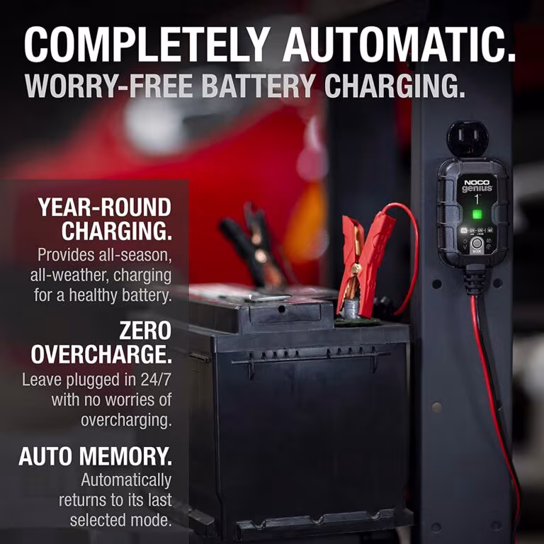 Cargador de Batería Inteligente / Noco Genius 1 / 6 V y 12 V en Lima