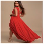 Vestido largo rojo Heavenly Hues - LULUS - Imagen 3