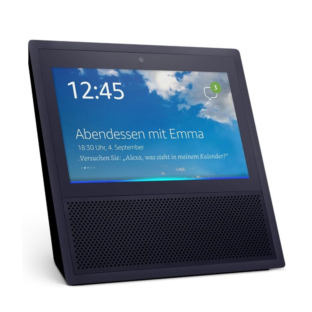 Echo Show 1era Generación NEGRO INGLES Y ALEMAN (NO TIENE ESPAÑOL)