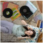 Tocadiscos Victrola pre amplificador sintonizado personalizado, Negro - Imagen 6