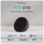 Echo Pop inteligente Amazon con alexa, negro en Lima