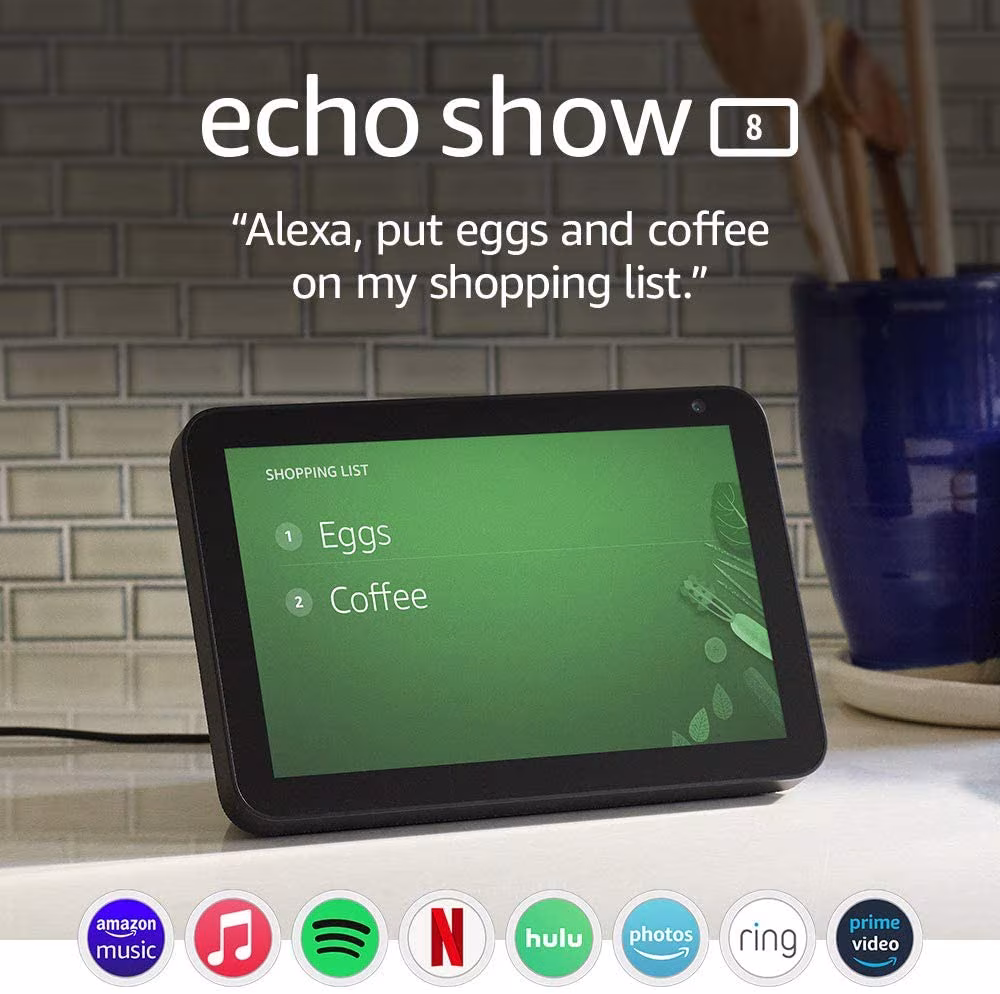 Echo Show 8 Edicion Black NO INCLUYE BASE en Lima