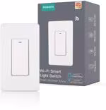 Interruptor de Luz Inteligente de Pared con WiFi de 1 gang tipo boton Blanco en Lima