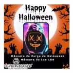 Máscara de halloween con luz led roja en Lima