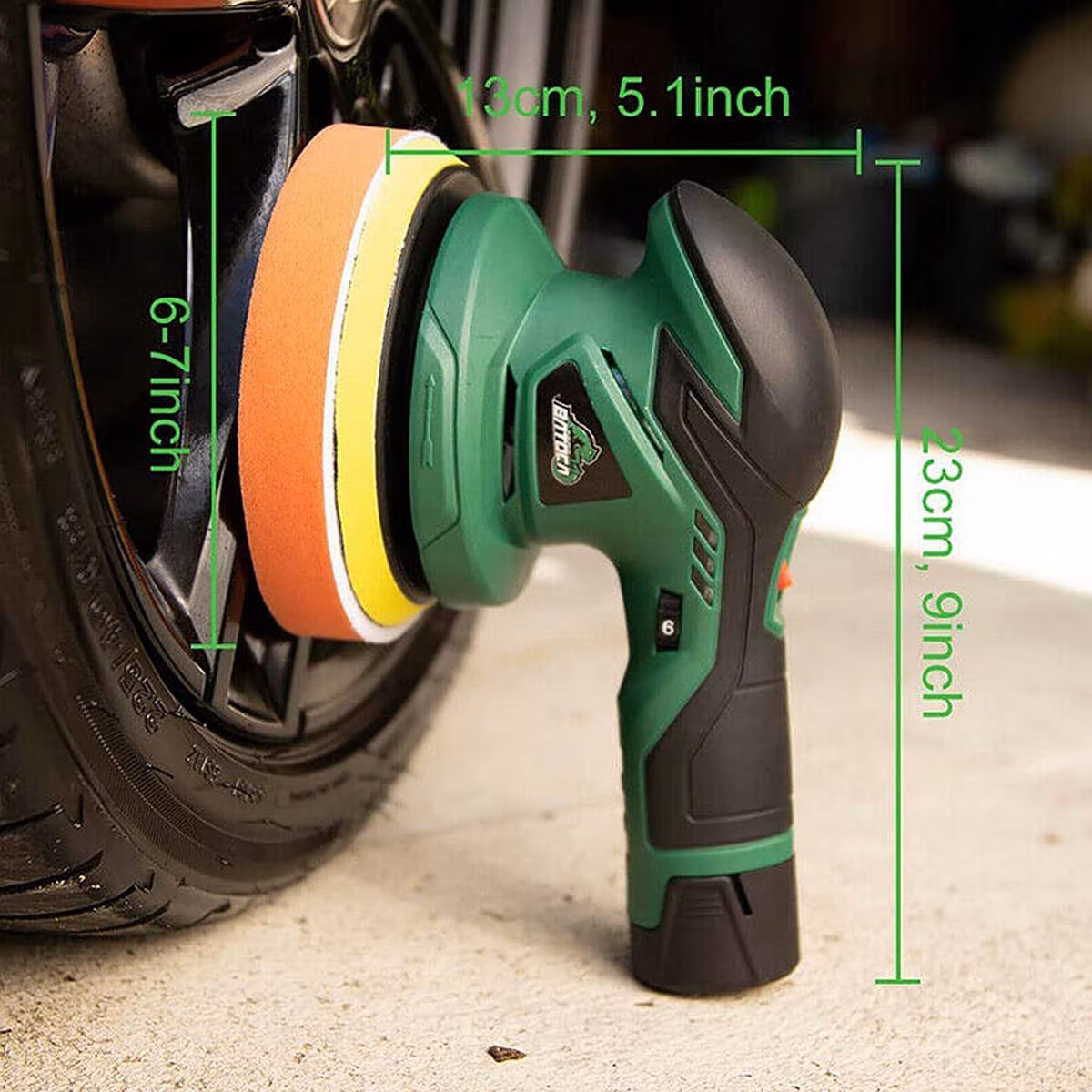 Mini Pulidora Inalámbrica para auto batería recargable de litio de 12 V en Lima