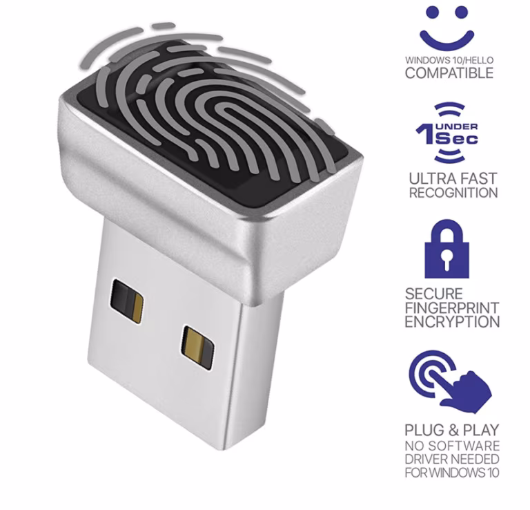 Módulo Lector de huellas dactilares USB para Windows 7, 8, 10, 11 en Lima