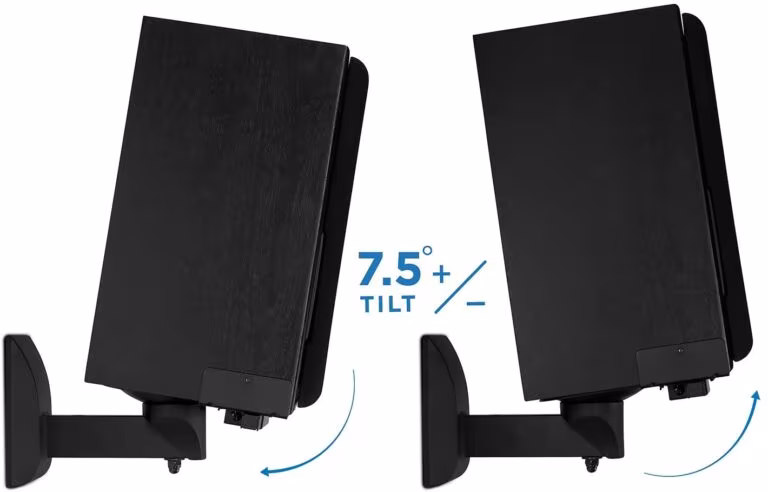 Mount-It! Soportes de pared para altavoces, Par de Soportes de Montaje para Estantería en Lima