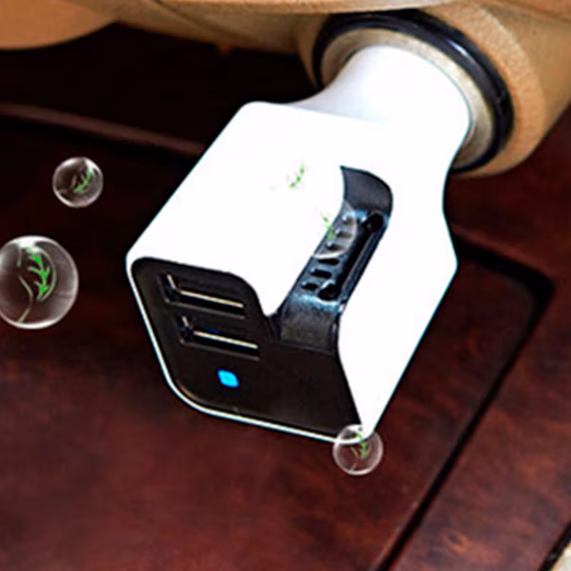 Purificador de Aire Iónico para Coche y Cargador Dual USB en Lima
