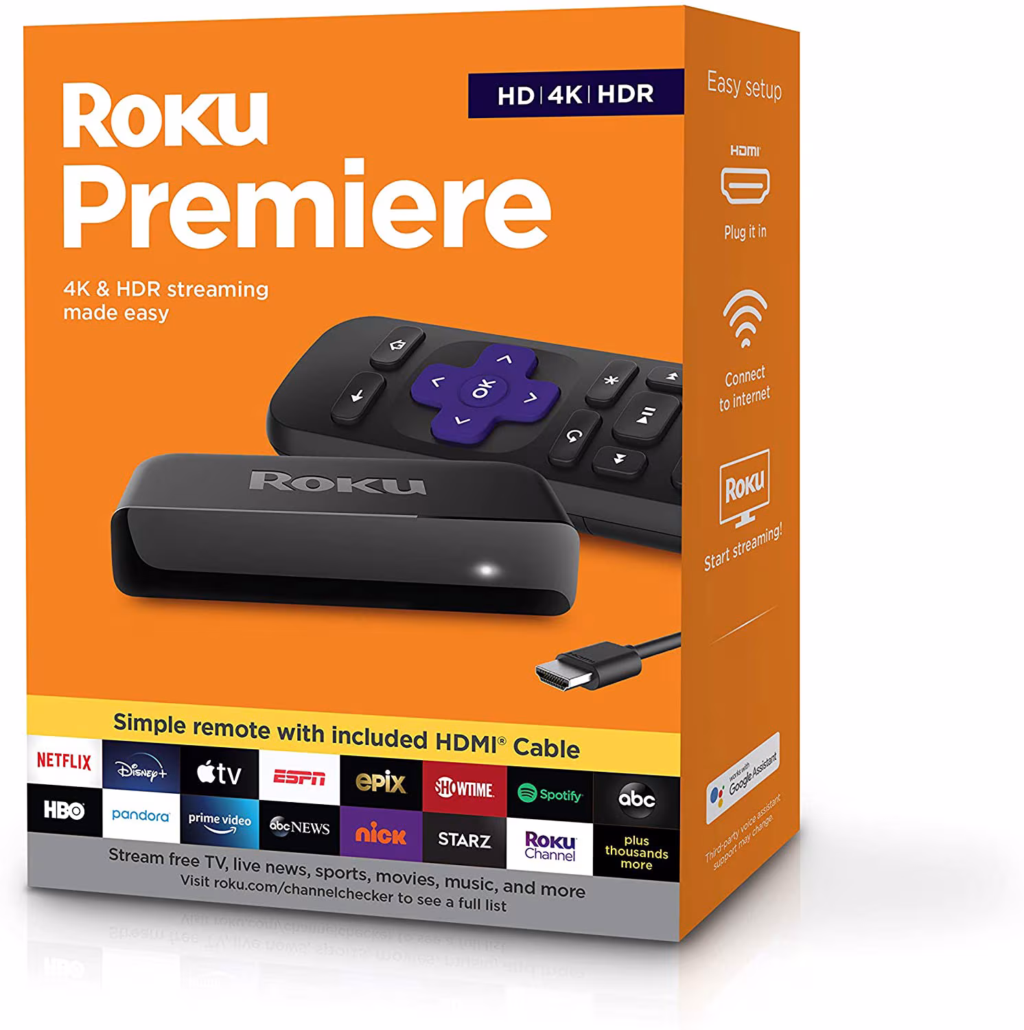 Roku Premiere – Reproductor multimedia de transmisión HD/4K/HDR – 3920R en Lima