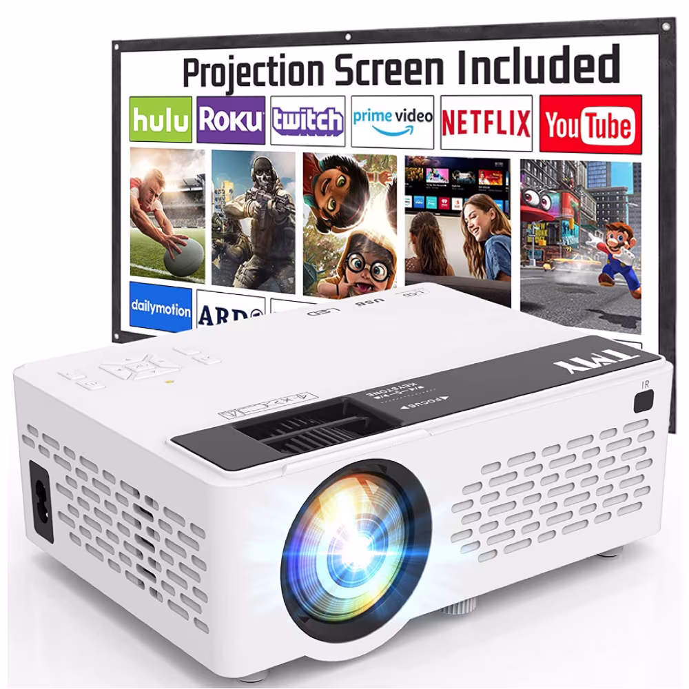 TMY – Proyector de 5500 lúmenes con WiFi, pantalla de 100» en Lima