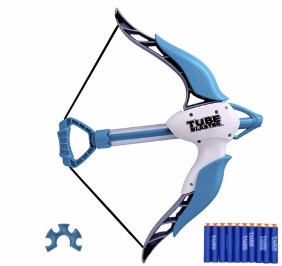 Zummy tube blaster: juego de tiro con arco y flechas de espuma para niños en Lima